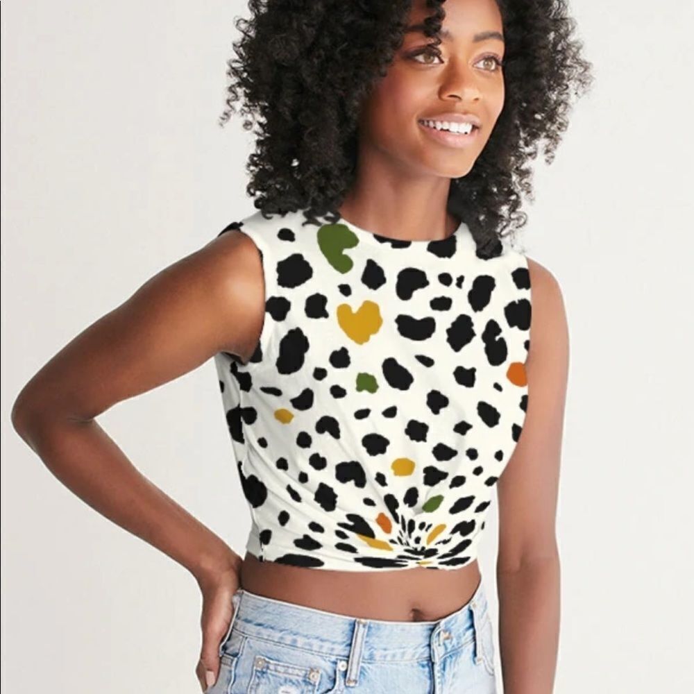 Twist front tank crop top - Picture 4 of 5